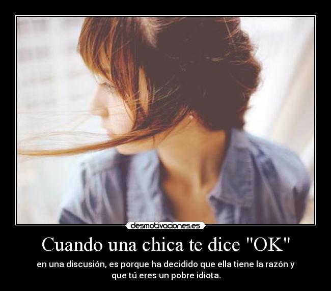 Cuando una chica te dice OK - 