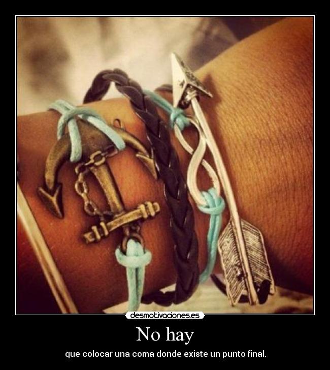 No hay -