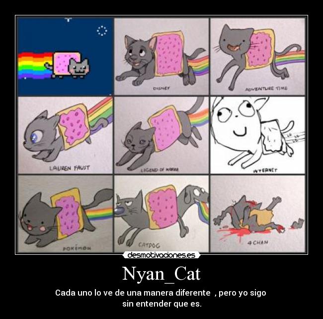 Nyan_Cat - Cada uno lo ve de una manera diferente , pero yo sigo
sin entender que es.