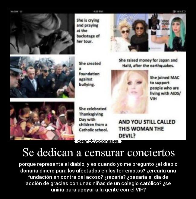 carteles lady gaga indonesia btwball desmotivaciones