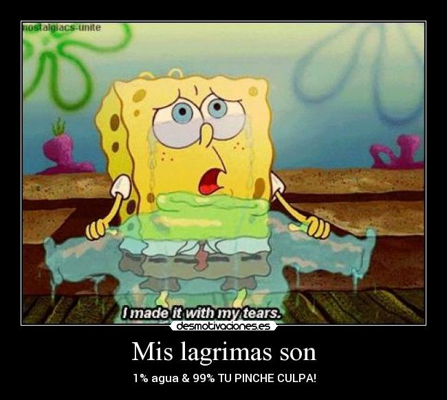 Mis lagrimas son - 