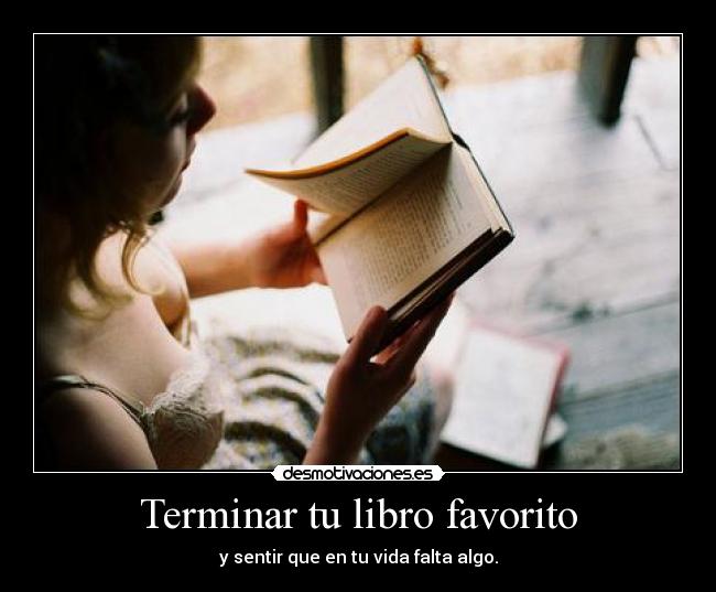 Terminar tu libro favorito -