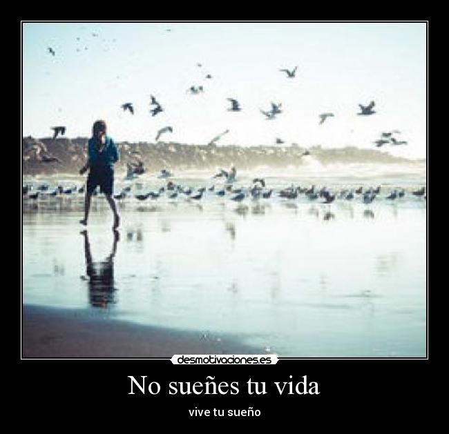 No sueñes tu vida - vive tu sueño