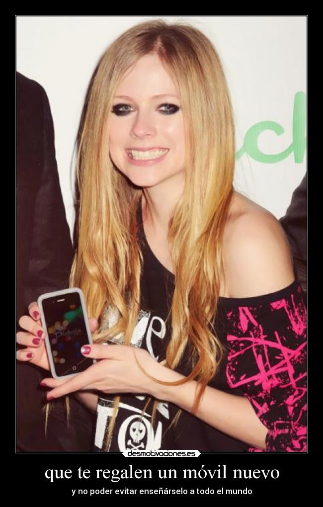 que te regalen un móvil nuevo - y no poder evitar enseñárselo a todo el mundo