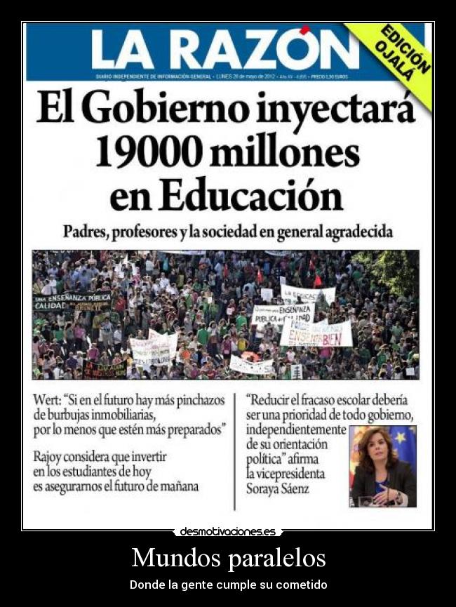 carteles educacion gobierno razon wololo desmotivaciones