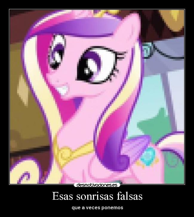 Esas sonrisas falsas -