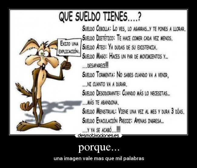porque... -