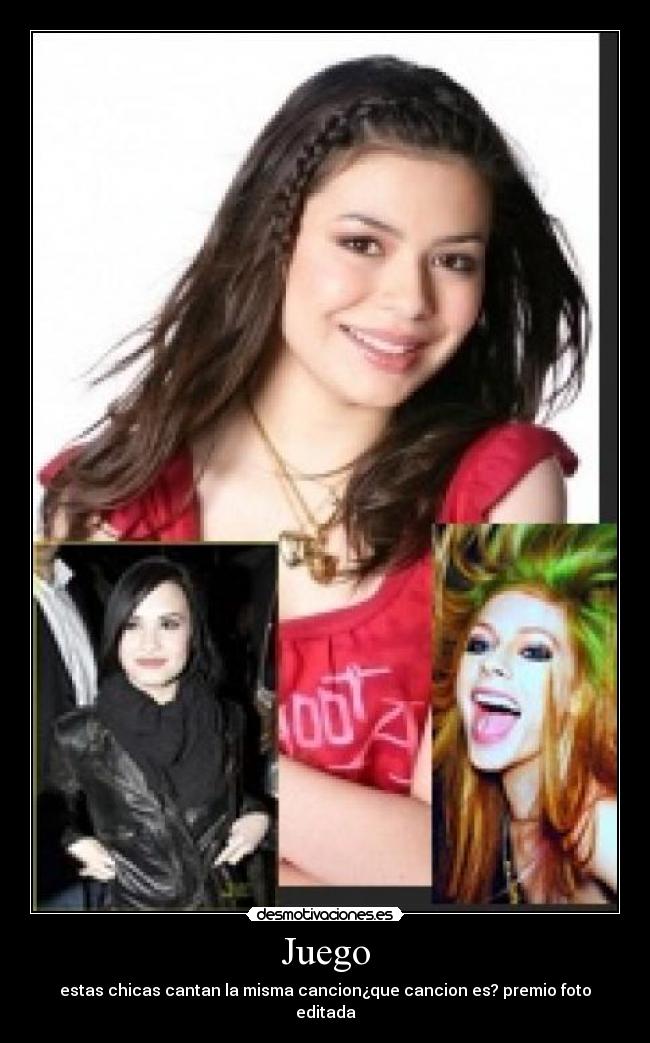 Juego - estas chicas cantan la misma cancion¿que cancion es? premio foto editada