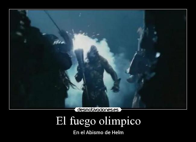 carteles senor los anillos las dos torres desmotivaciones