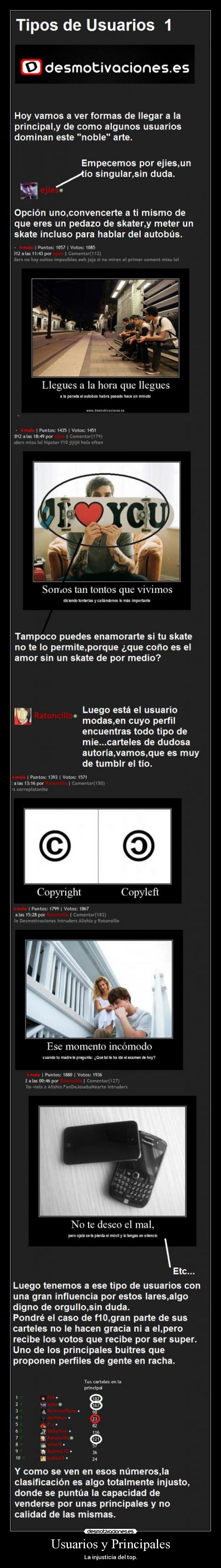 Usuarios y Principales -