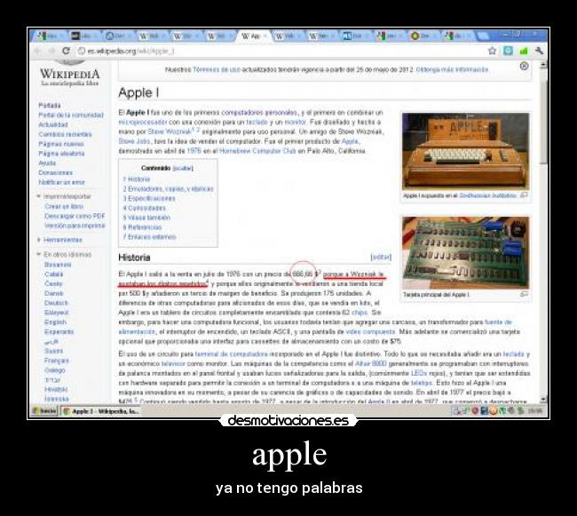 apple - ya no tengo palabras