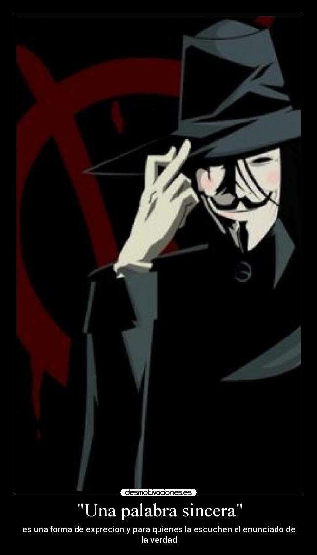 Una palabra sincera -