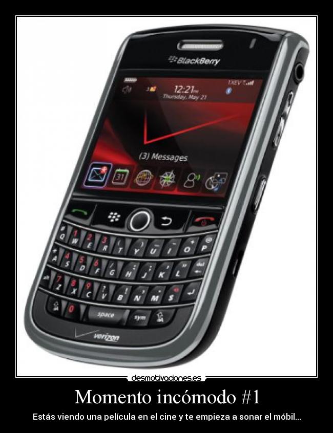 Momento incómodo #1 - Estás viendo una película en el cine y te empieza a sonar el móbil...