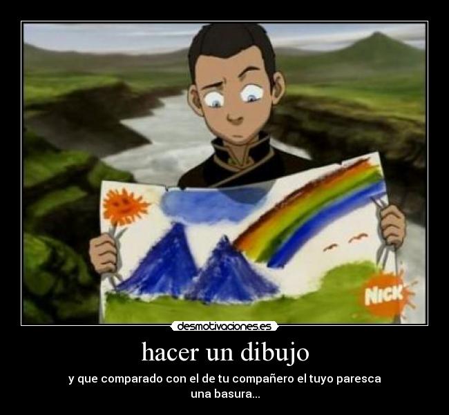 hacer un dibujo -