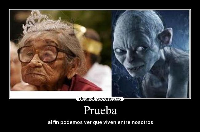 Prueba - al fin podemos ver que viven entre nosotros