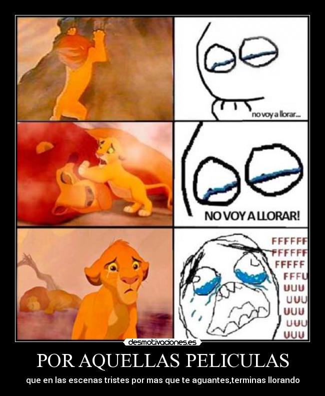 carteles triste llorar desmotivaciones