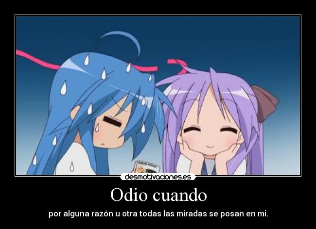 carteles odio raptorhunters 1291 lucky star anime konata kagami tengo ideas nota ewe desmotivaciones