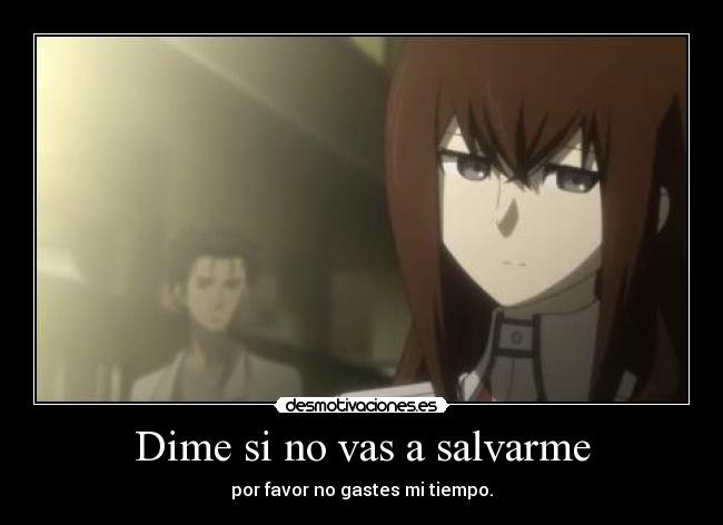 carteles harukaze raptorhunters 1291 proyectosecreto steins gate okarin makise creo que nwn desmotivaciones