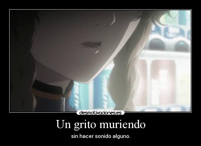Un grito muriendo -