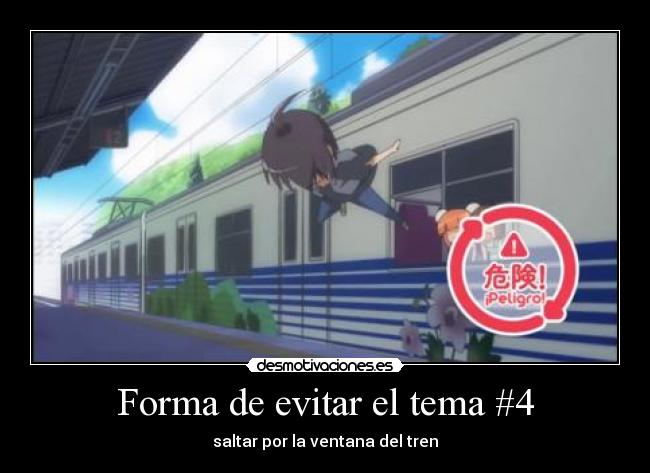 Forma de evitar el tema #4 - 