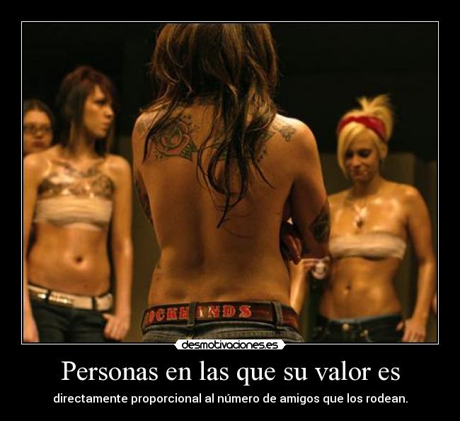 Personas en las que su valor es - directamente proporcional al número de amigos que los rodean.