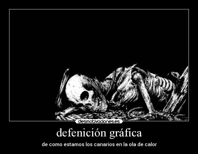 defenición gráfica - de como estamos los canarios en la ola de calor