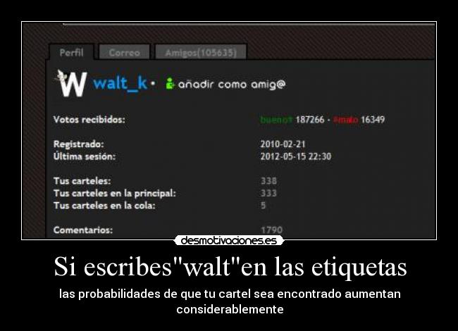 Si escribeswalten las etiquetas -