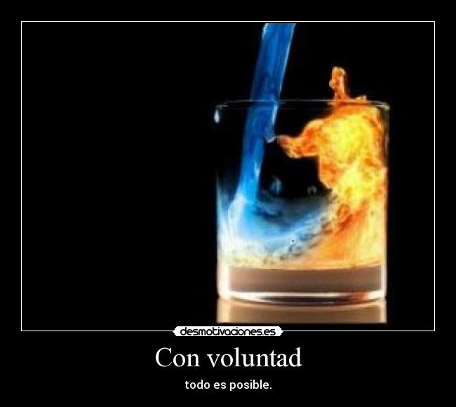 Con voluntad -