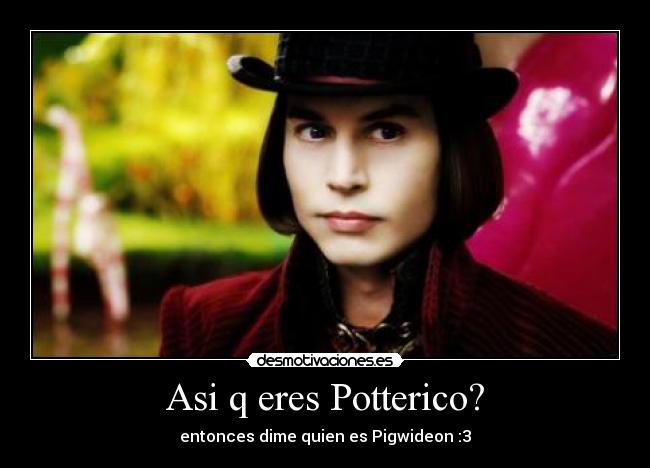 Asi q eres Potterico? - entonces dime quien es Pigwideon :3