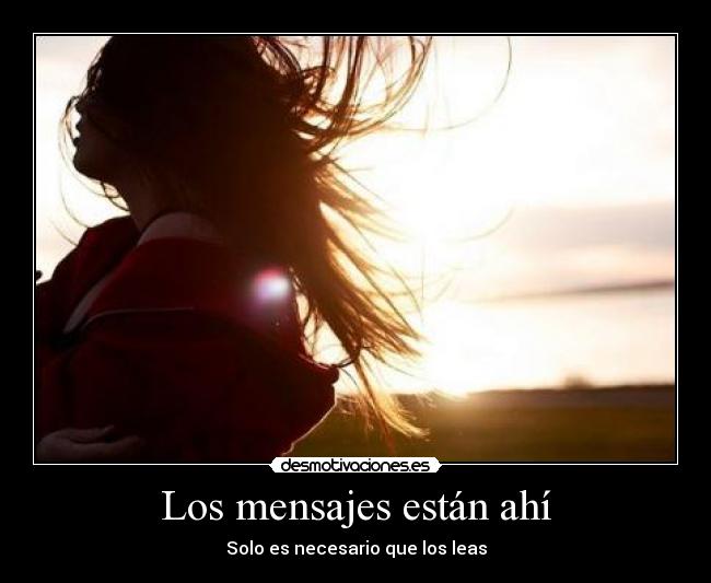 Los mensajes están ahí -