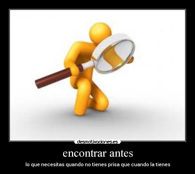 encontrar antes -