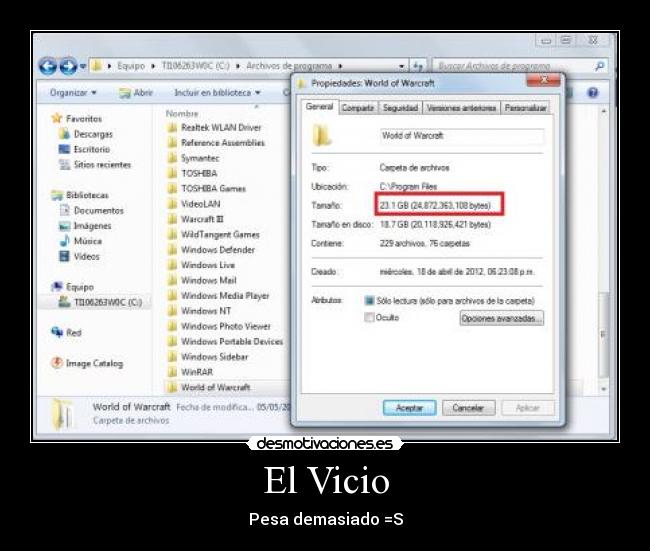 El Vicio - Pesa demasiado =S
