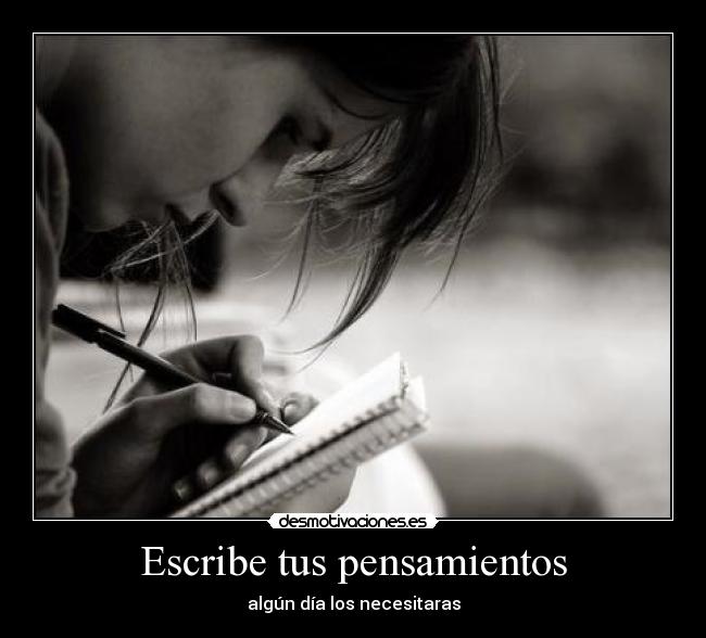 Escribe tus pensamientos -