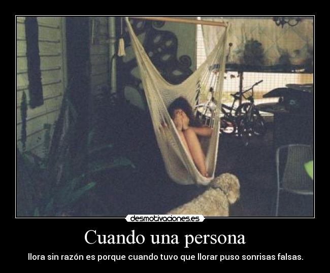 Cuando una persona -