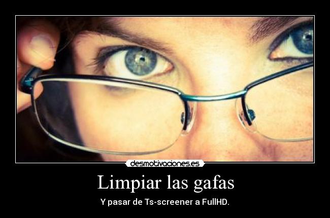 Limpiar las gafas -
