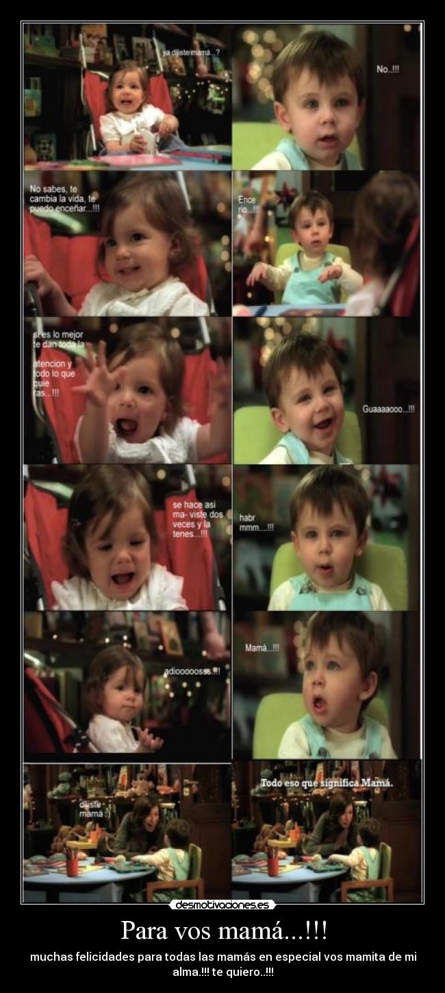 Para vos mamá...!!! - muchas felicidades para todas las mamás en especial vos mamita de mi
alma.!!! te quiero..!!!