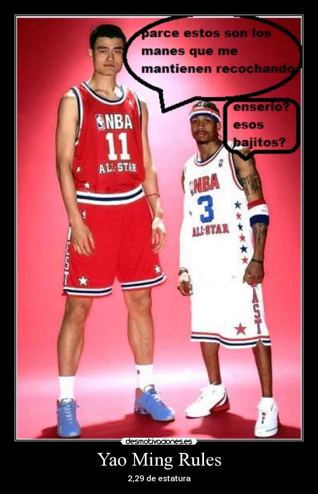 carteles yao ming desmotivaciones