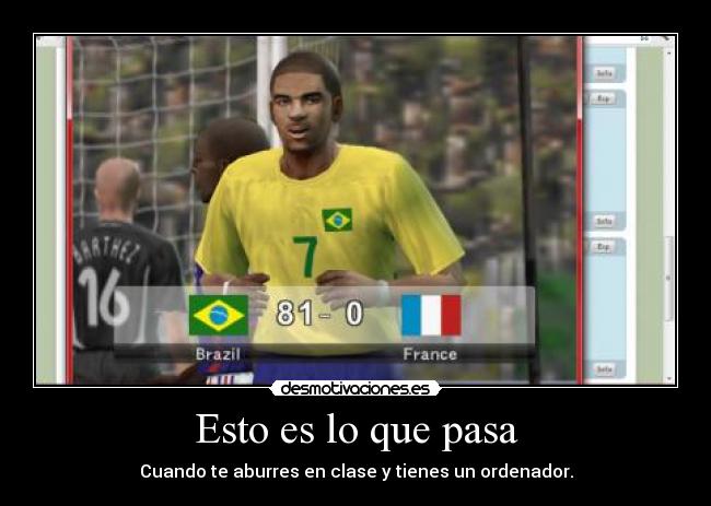 Esto es lo que pasa -