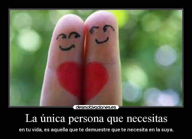 La única persona que necesitas -