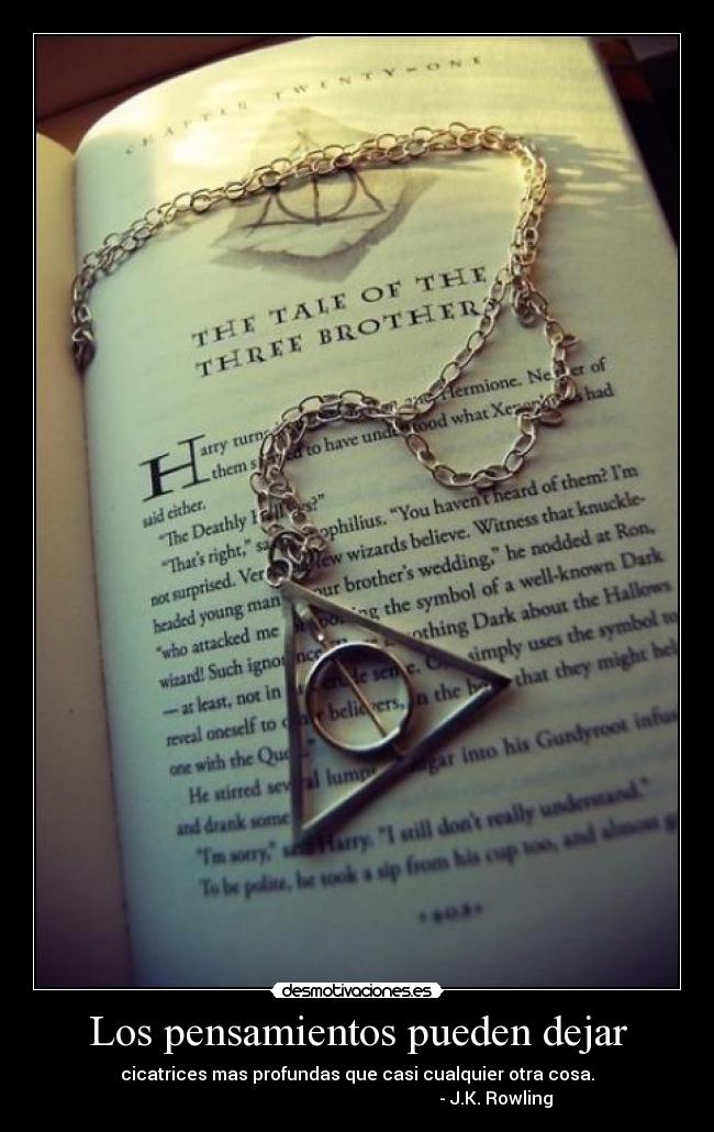 Los pensamientos pueden dejar -