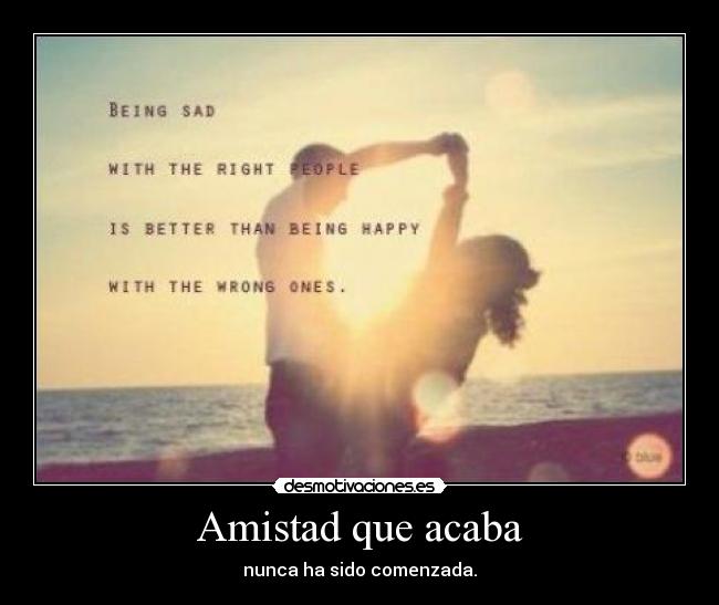 Amistad que acaba - 