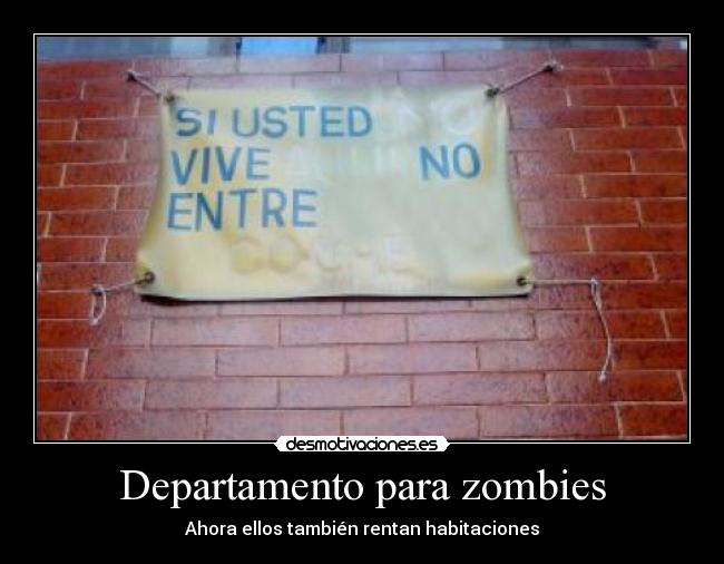 Departamento para zombies -
