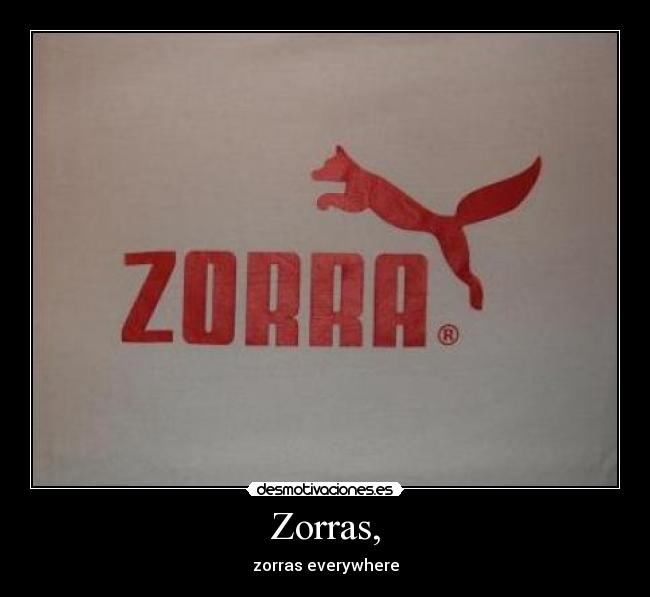 carteles zorras everywhere desmotivaciones