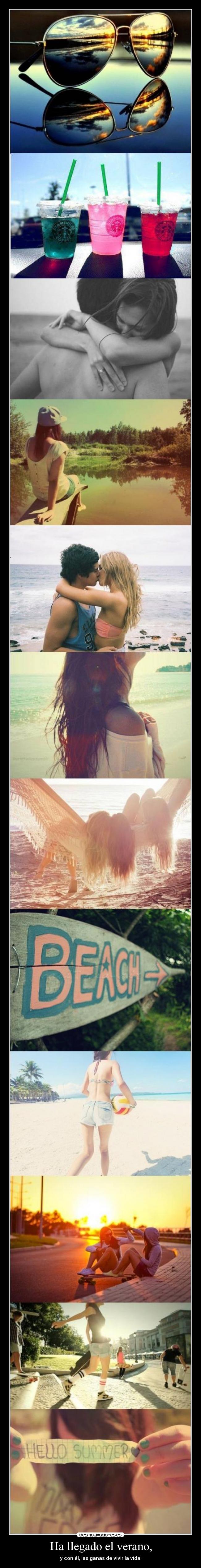 Ha llegado el verano, - y con él, las ganas de vivir la vida.