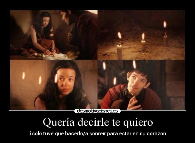 Quería decirle te quiero -