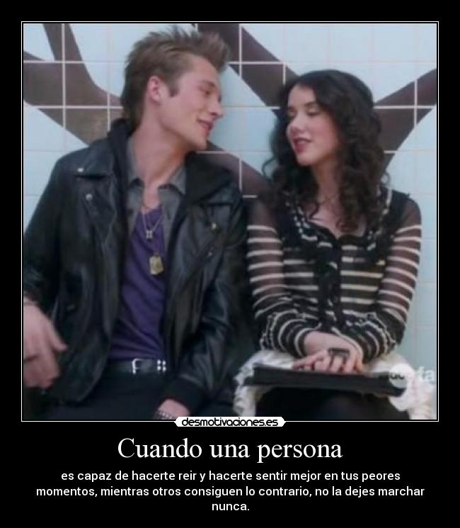 Cuando una persona -