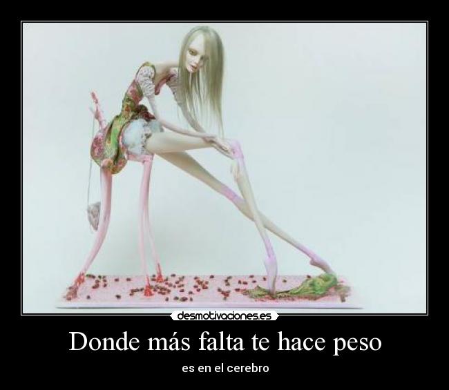 Donde más falta te hace peso - 
