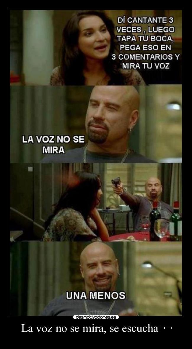 La voz no se mira, se escucha¬¬ -