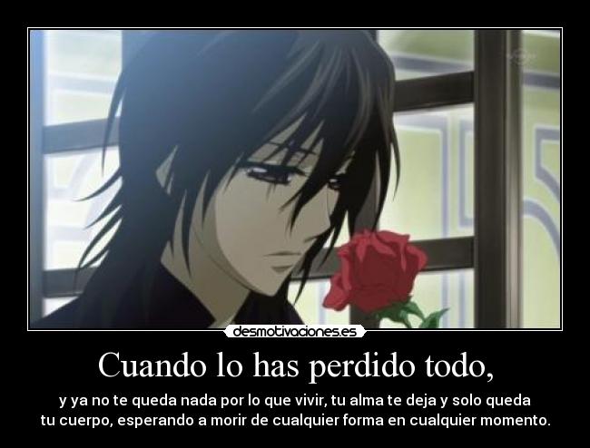 carteles kuran kaname vampire knight desmotivaciones