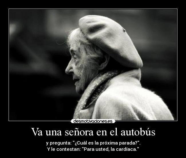 Va una señora en el autobús -